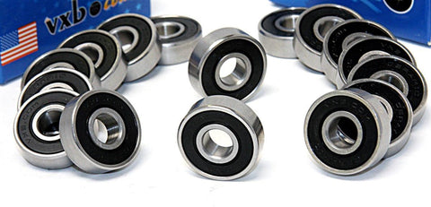 16 Skate Ceramic Bearing 608-2RS 8x22x7 Si3N4:Sealed - VXB Ball Bearings