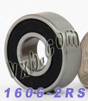 1606-2RS Sealed Bearing 3/8x29/32x5/16 inch Miniature - VXB Ball Bearings