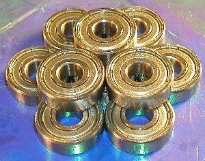 10-Pack 1607ZZ 7/16x29/32x5/16 inch Shielded Bearing