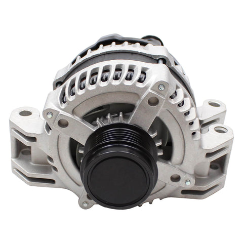 Front view of 160 Amp High Output Alternator for 2011-2023 Chrysler 300 Challenger Durango Charger and Jeep Grand Cherokee 3.6L