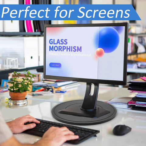 16 Inch Heavy Duty Lazy Susan Rotating Swivel Stand with monitor, low profile non skid turntable for screens and displays