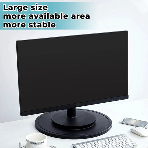 Monitor on 2 Pack 16 Inch Lazy Susan Turntables With 360 Degree Rotation Heavy Duty Rotating Stands Featuring Steel Ball Bearings