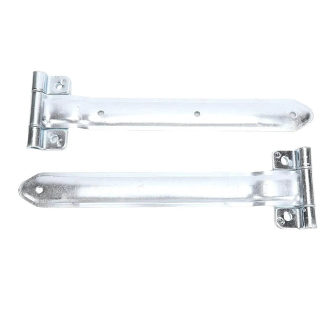 16 Inch Trailer Door Hinge Strap Set Four Pieces Offset Bent Metal Hinges for cargo trailer RV side door and enclosed utility trailers