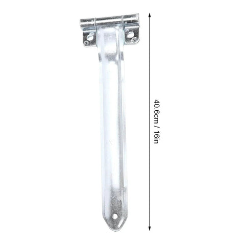 16 Inch Trailer Door Hinge Strap Set Four Pieces Offset Bent Metal Hinges For Cargo Trailer RV Side Door And Enclosed Utility Trailers Durable Construction For Smooth Operation And Secure Fit