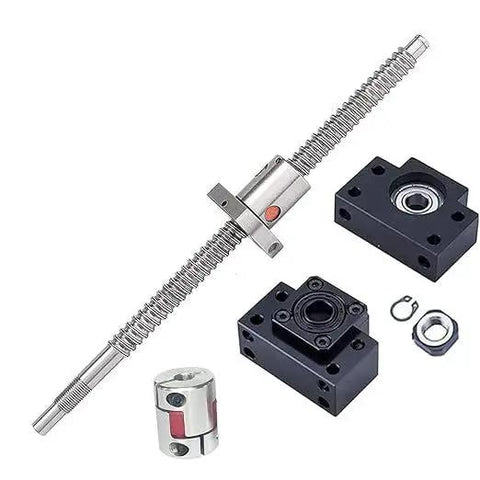 16mm Lead Ball Screw Kit SFU1610 With 350mm Travel Anti Backlash Ball Screw Nut End Supports BK12 BF12 And Flexible Coupler