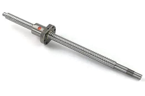 16mm Lead Ball Screw Kit SFU1610 With 350mm Travel Anti Backlash Ball Screw Nut for CNC Machines, shown at an angle