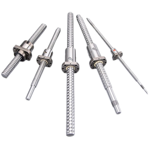 16mm Lead SFE1616 Ball Screw Nut Assembly with bearing steel construction and mounting sleeve for CNC, 3D printers, automation applications.