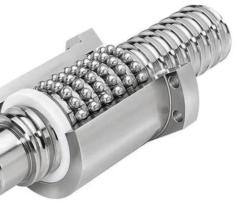 ✝️ 20pcs 16mm Ballscrew SFU1605 RM1605 Anti Backlash Ball Screw, Length 285.75mm 5mm Pitch with Metal Nut, close-up view