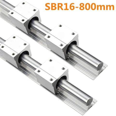 16mm Linear Rail Kit With SBR16 800mm Rails And 4 SBR16UU Blocks For High Precision View