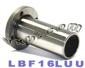 16mm Round Flanged Long Bushing Linear Motion LBF16LUU