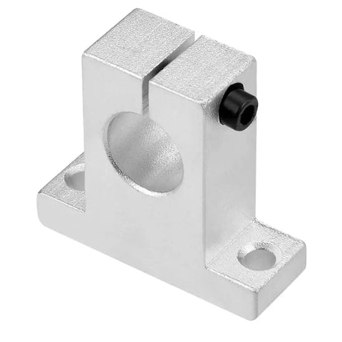 SK16 16mm Shaft Support Blocks For Linear Motion Guide Rails, aluminum alloy block with mounting holes, fits 16mm diameter shafts