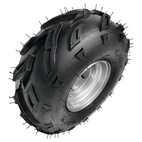 16x8-7 Go Kart Wheels, 16x8x7 16x8-7 Go Kart Tires with Wheels 7inch featuring rubber tread and metal rim for ATV UTV Quad 3 Bolt 78mm Pattern