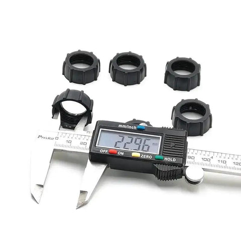 Six Pack Replacement Tightening Nuts For 17mm Ball Joint Adapters For Car Mounts Screw On With Bracket Holder Ring and caliper measurement