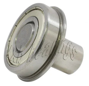 1/8 Inch Flanged Ball Bearing with 3/8 diameter integrated 3/8 Axle - VXB Ball Bearings