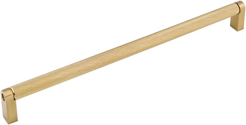 Bar Pull M2611 18 Inch Center to Center Handle in Honey Bronze Finish, Steel Construction, shown on white background