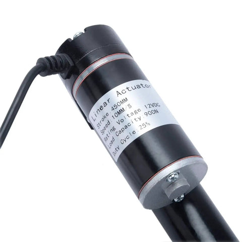 Top view of 18 Inch Stroke Linear Actuator With Mounting Bracket For Recliners TV Tables Massage Beds