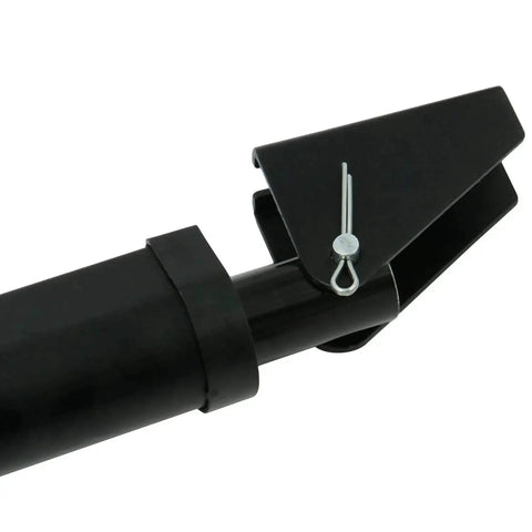 Close-up of black 18 Inch Stroke Linear Actuator With Mounting Bracket For Recliners TV Tables Massage Beds And Electric Sofas Supplying 225 Lbs Load Capacity At 12V DC With 0.39 Inch Per Second Travel For Indoor And Outdoor Use