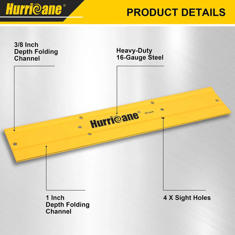 18 Inch Sheet Metal Folding Tool for HVAC Bending and Forming Metal With Dual Folding Depths 3/8 Inch and 1 Inch steel construction