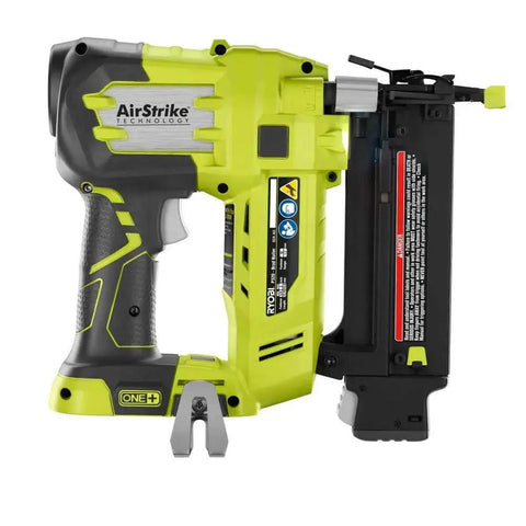 18V Air Strike Brad Nailer Kit with two batteries and charger, cordless design for cabinetry and finish carpentry