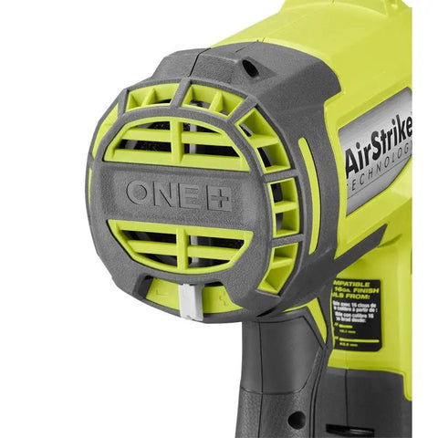 18V Cordless AirStrike 16 Gauge Finish Nailer Renewed Tool Only No Battery Or Charger Drives 16 Gauge Nails Close-up View