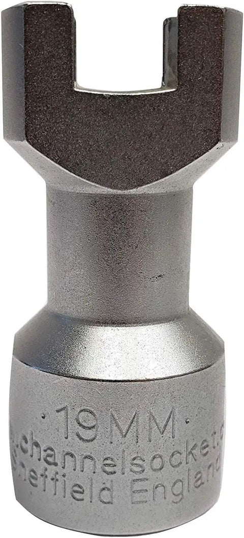 Unistrust Socket For One And Five Eighths Inch Tall Strut Channel With One Half Inch Drive Compatible CSM12, zinc finish