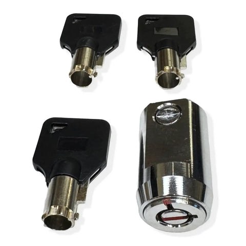 19mm Tubular Roll-Up Lock Cylinder with 1 Cylinder and 3 Keys delivers secure, rapid access for roll-up doors in storage facilities.