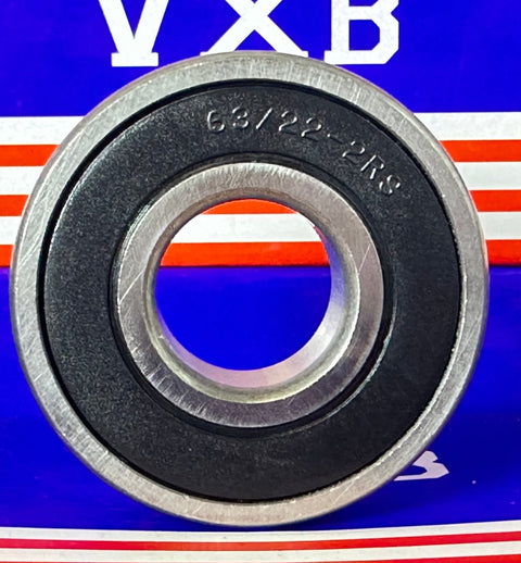 2 Bearing 63/22-2RS 22x56x16 Sealed