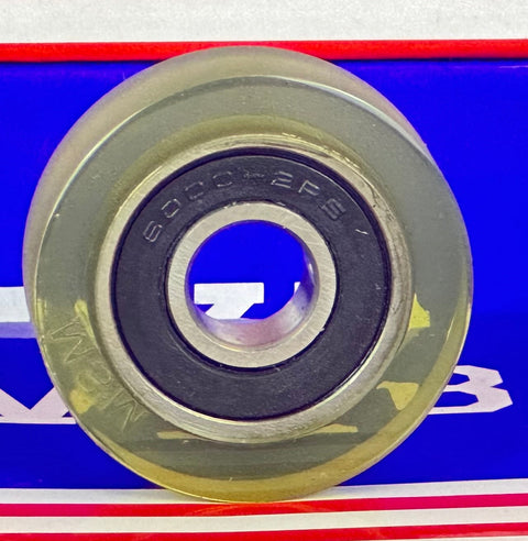 PU10X35X11-2RS Polyurethane Rubber Bearing with tire 10x35x11mm Sealed Miniature