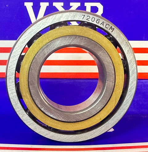 7206ACM Angular Contact bearing Bronze Cage 30x62x16