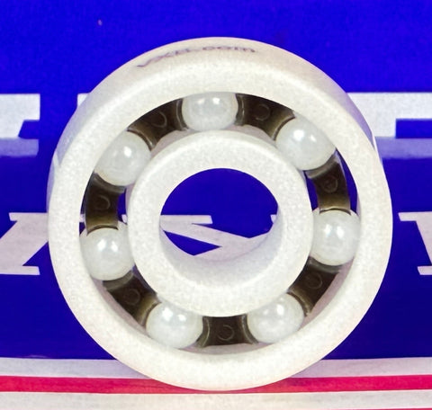 608-ZrO2 Full Ceramic Open Ball Bearing with Nylon Cage Bore Dia. 8mm OD 22mm Width 7mm