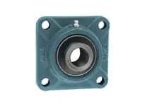 Single 4-Bolt Flange Set-Screw Bearing 1-3/16 in (30.16 mm) Bore Medium Duty Screw-Locking Flange Unit for Shaft Support