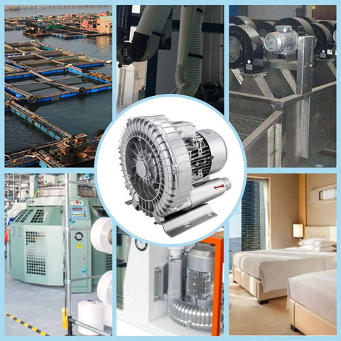 1HP Regenerative Blower With 85 CFM Air Flow At 110V Single Phase High Pressure Vortex Ring Pump for industrial use