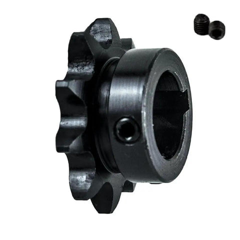 1 Inch Bore Roller Chain Sprocket Type B 10 Tooth 50B10 made from 1045 Medium Carbon Steel for machinery and conveyors.