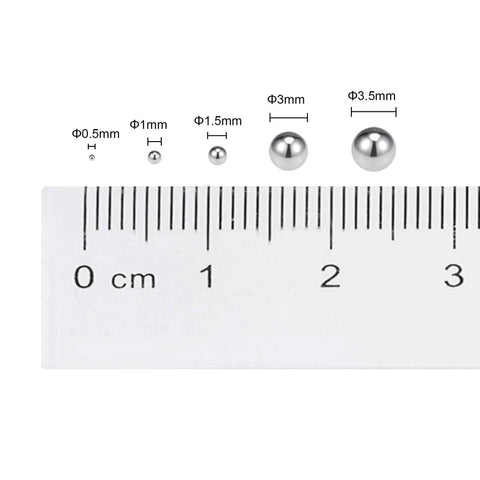 1mm Precision Bearing Balls In 304 Stainless Steel G100 Grade 500 Count Pack For Precision Machinery And DIY Tinkerers By Uxcell