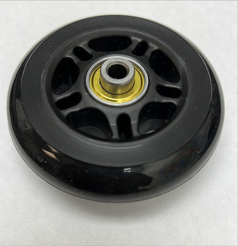 2-3/4" inch Rubber Wheel with 1/4" inch Bore Extended Ball Bearing - VXB Ball Bearings