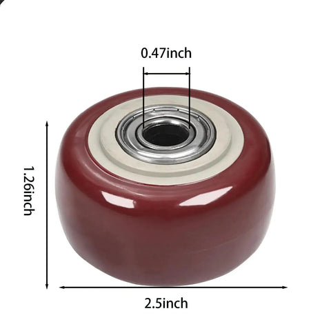 2.5 Inch Caster Wheels Set 4 Heavy Duty Lockable Bearing Plate Casters for Platform Trucks Carts Furniture and Workbenches