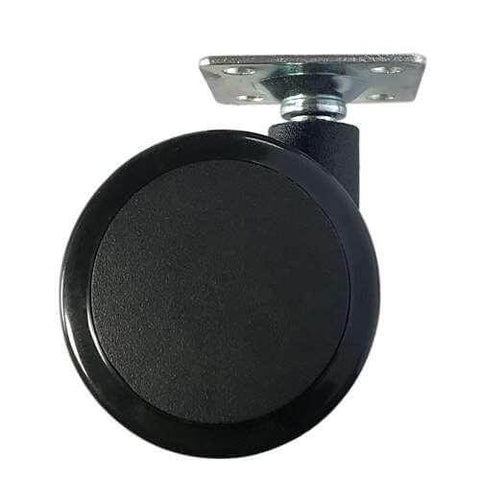 2" Caster Wheel 55 Lbs - Brake Nylon - PVC - Top Plate Mount