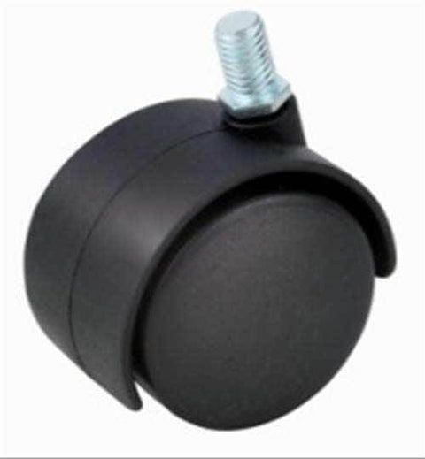 2" Caster Wheel 66 Lbs - Nylon M8 Threaded Stem