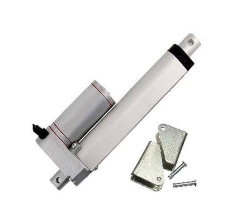 2 Inch Stroke 1000N 225 lbs DC 12 Volt Linear Actuator - Brackets