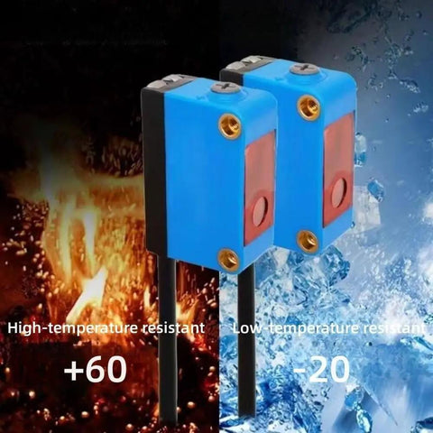 2-Pack BGX-35N Background-Suppressing Photoelectric Switch Diffuse Sensor against hot and cold background showing temperature resistance