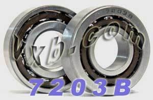 2 Angular Contact Bearing 7203B 17x40x12 - VXB Ball Bearings