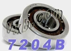 2 Angular Contact Bearing 7204B 20x47x14 - VXB Ball Bearings