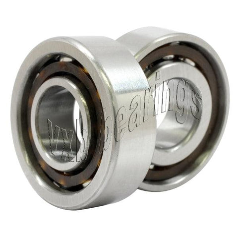 2 Angular Contact Bearing 7208B 40x80x18 - VXB Ball Bearings