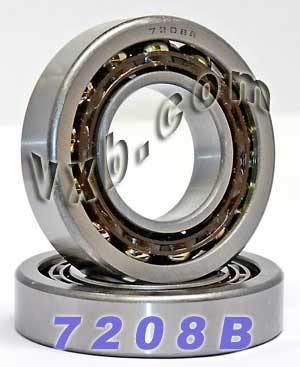 2 Angular Contact Bearing 7208B 40x80x18 - VXB Ball Bearings