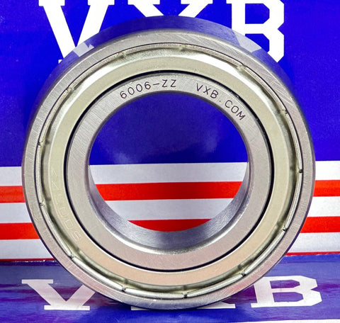 2 Bearing 6006ZZ 30x55x13 Shielded - VXB Ball Bearings