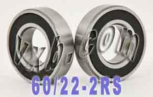 2 Bearing 60/22-2RS 22x44x12 Sealed - VXB Ball Bearings