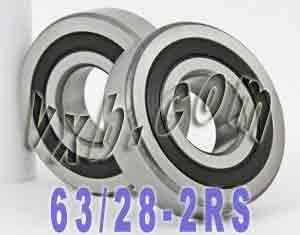 2 Bearing 63/28-2RS 28x68x18 Sealed - VXB Ball Bearings