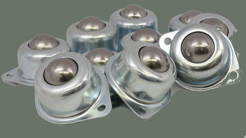 2 Holes Flange Ball Transfer Unit 10-Pack Mounted Surface Bearings