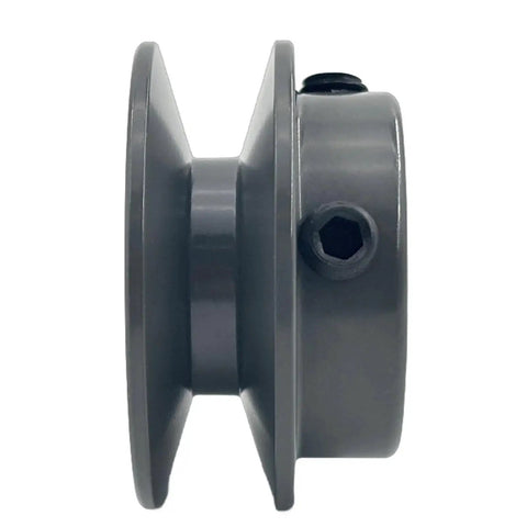 Side view of 2 Inch Outside Diameter V Belt Pulley With 5/8 Inch Bore For A 3L And 4L Belts Cast Iron Motor Pulley 1 Groove AK2058