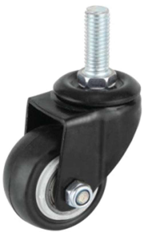 2" Inch Caster Wheel 66 pounds Swivel Polyvinyl Chloride M10 Threaded Stem - VXB Ball Bearings